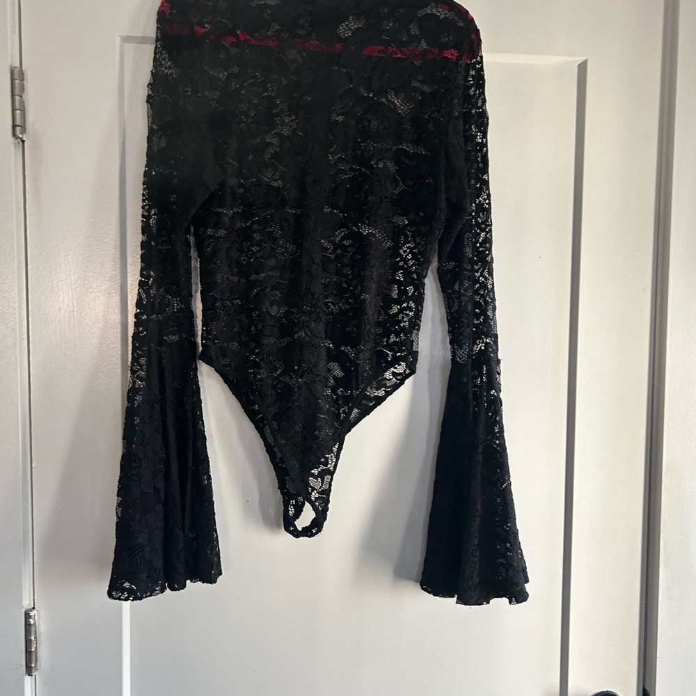 Women’s black bodysuit